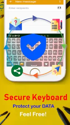 Japanese Keyboard with english android App screenshot 0